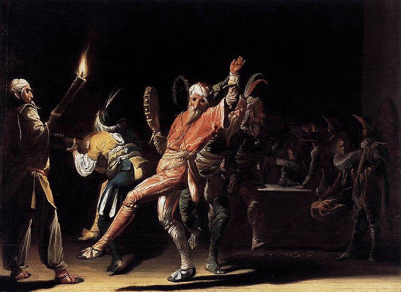 Willem Cornelisz Duyster Carnival Clowns France oil painting art